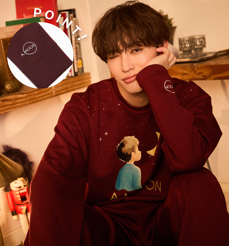 ATSUKI-KUN Starwish Long Sleeve(WINE RED)