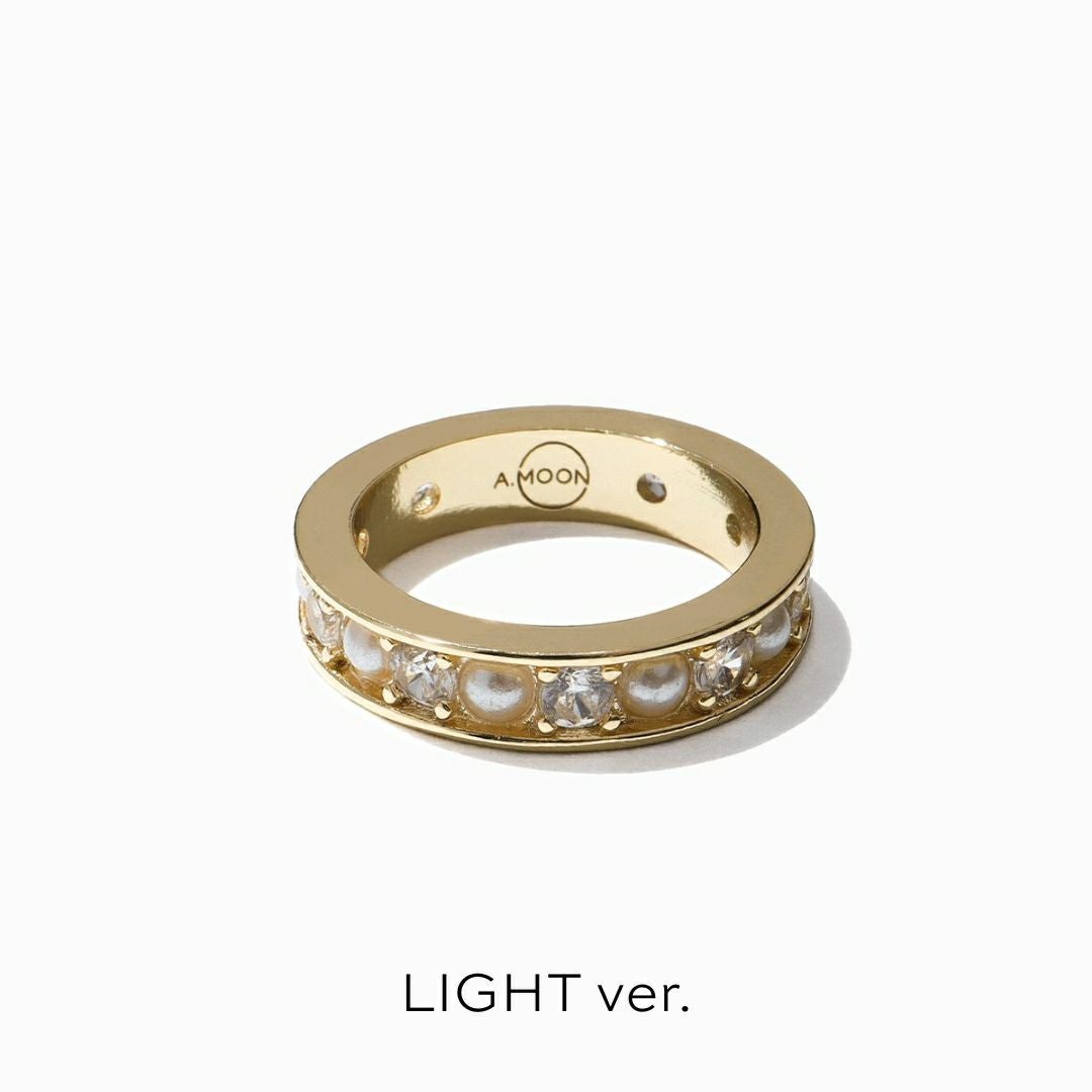 GOLDとSILVERのツートン仕上げ☆Moon the lightリング RING | A.MOON