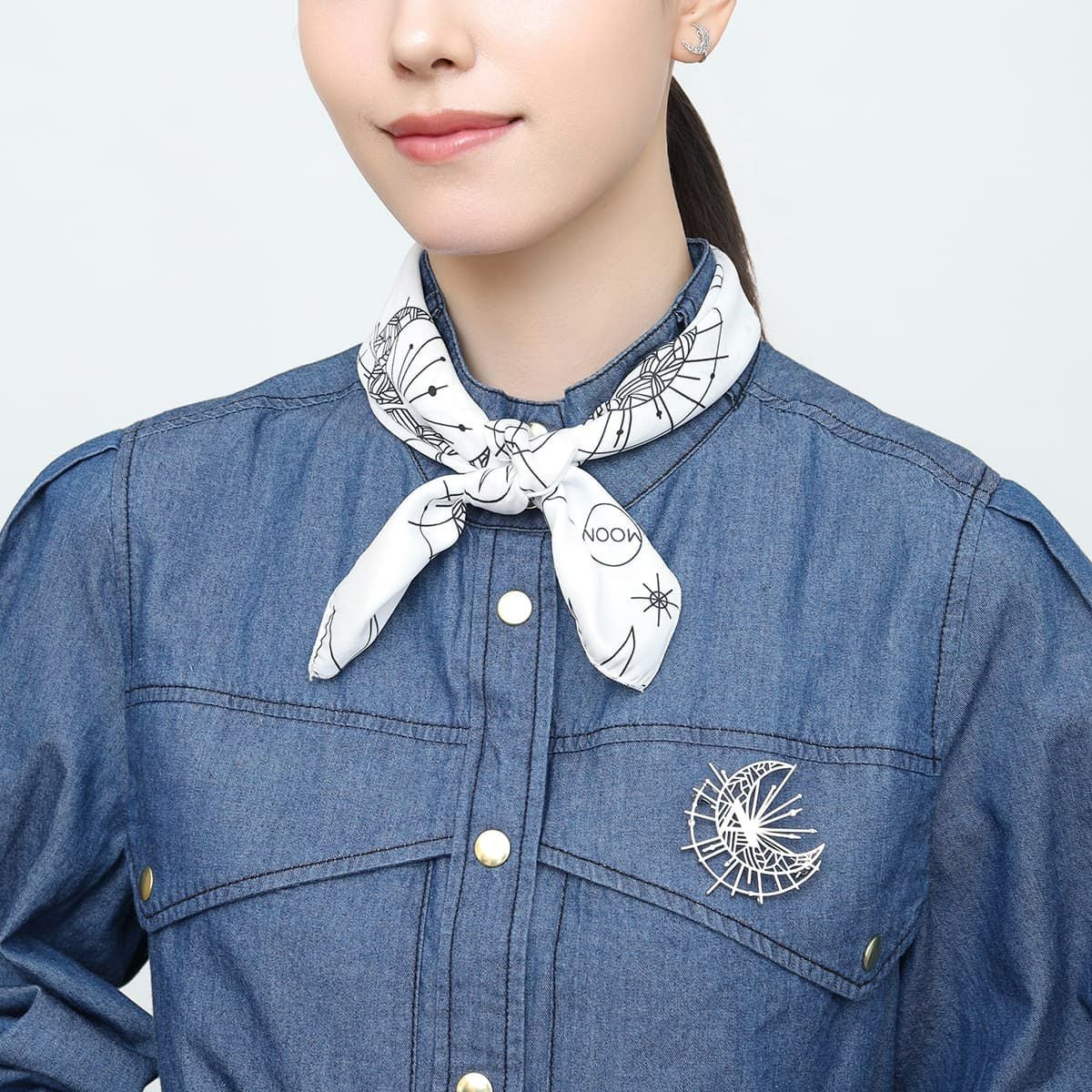 1st Anniversary Logo Brooch(Gold)-LIGHT ver.- | A.MOON